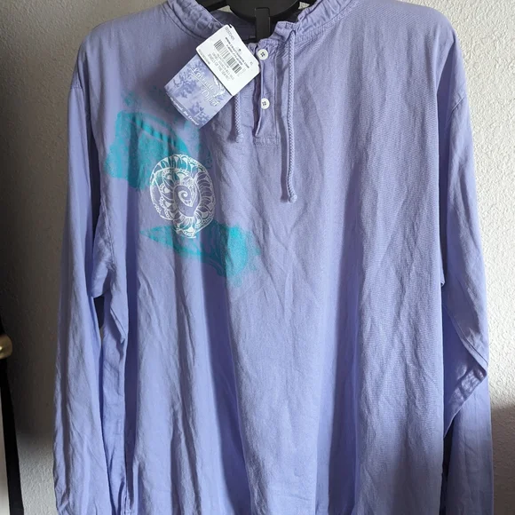 NWT XL Lavender dyed lightweight pullover jacket/ long sleeve top - Picture 5 of 5